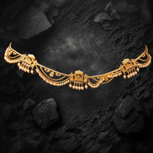 Antique Moti Belt With Gold Plating