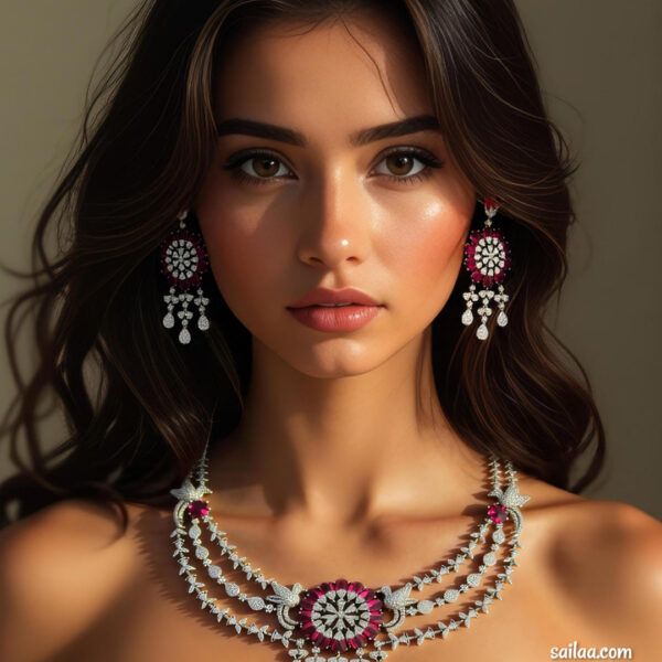Magenta necklace