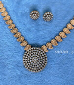 Sailaa’s Premium Temple Exact Gold Look Chocker Set - Image 4