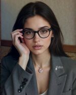 Sailaa Elegant Heart-Shaped Pendant Necklace | Rose Gold Plated with Sparkling Stones. - Image 2