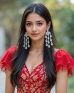 Sailaa Heavy Kundan Statement Earrings for Women | 4 Inch Long Bridal & Party Wear Earrings