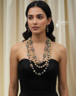 Luxury Multi-Layered Pearl & Beaded Mala Necklace - Image 2