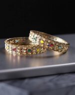 Elegant Multicolor Kundan Bangles for Women | Traditional Ethnic Jewellery by Sailaa - Image 2
