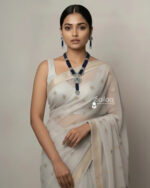 Exquisite Blue Beaded Necklace & Earrings Set - Image 4