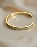 Elegant Gold Finish Men's Kada - Image 2