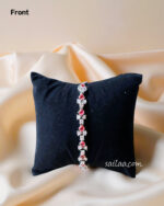 CZ Silver-Toned Adjustable Bracelet – Sailaa Exclusive