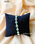 CZ Silver-Toned Adjustable Bracelet – Sailaa Exclusive - Image 5